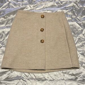 GB Girls Tan Button Skirt